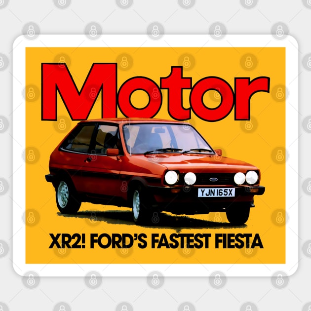 FORD FIESTA XR2 - magazine Magnet by Throwback Motors